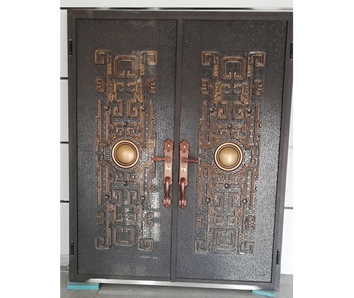 純中式鑄鋁門